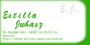 estilla juhasz business card